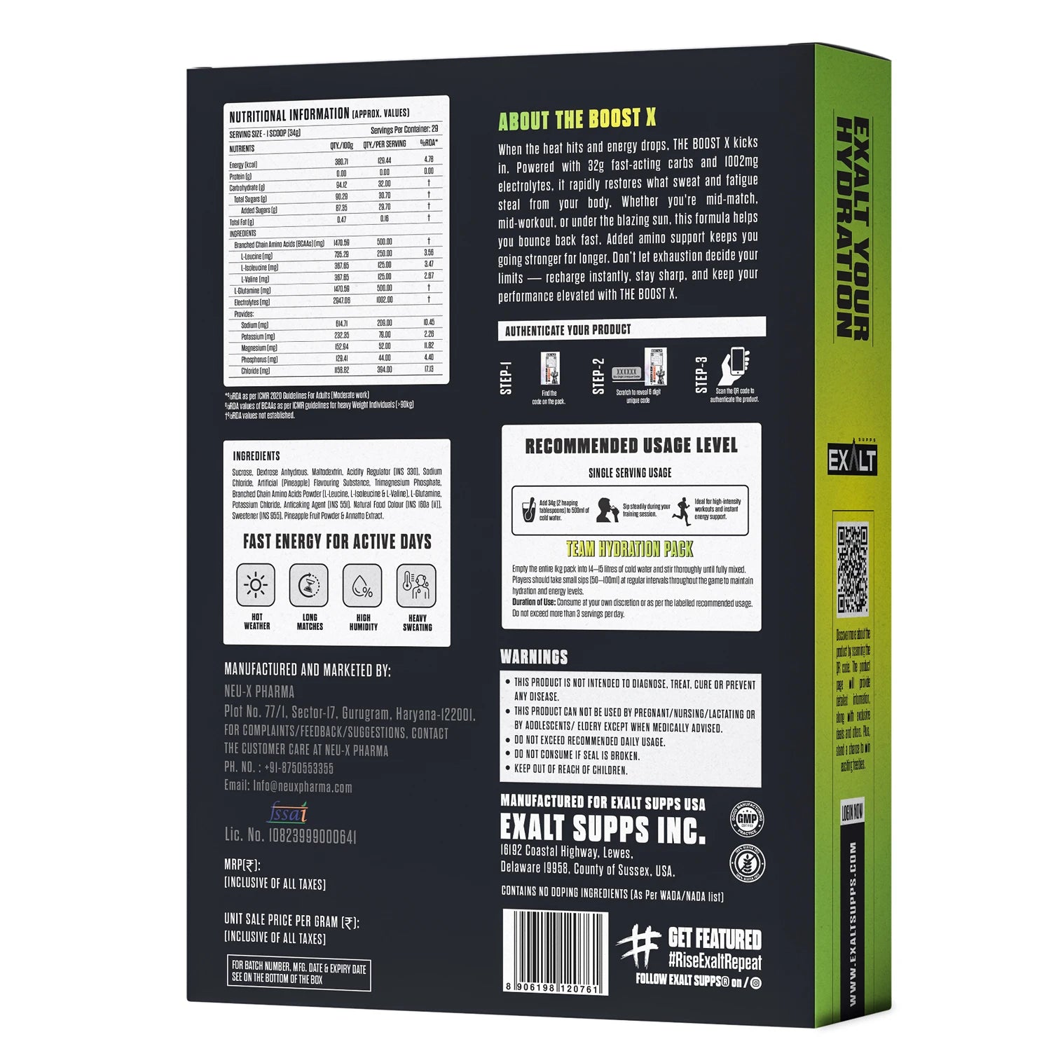 THE BOOST X – Instant Energy Drink