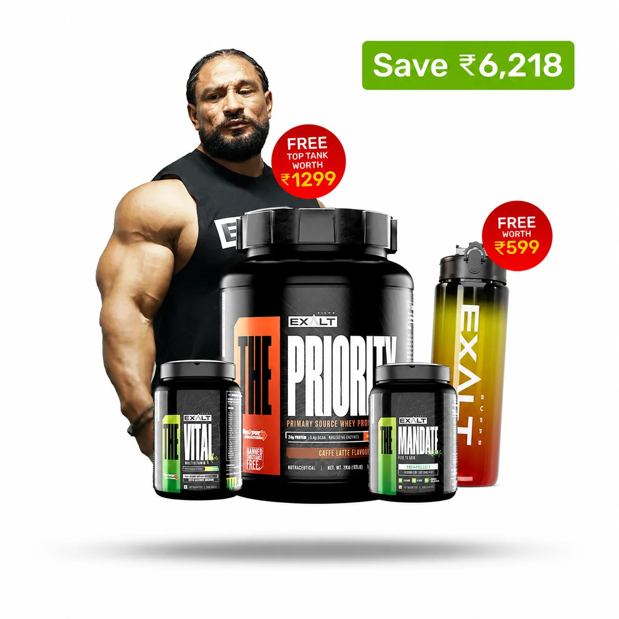 Nourish,Support & Performance Combo + Tank Top & Shaker
