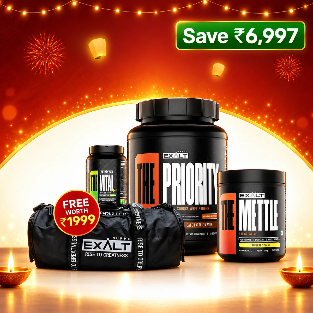 Strength,Vitality & Performance Combo + Gym Bag