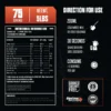 nutritional information and the right direction for use of the pure whey isolate protein-Exalt Supps The Isolation