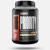 5.29lbs jar of The Priority whey protein cookies pista flavor