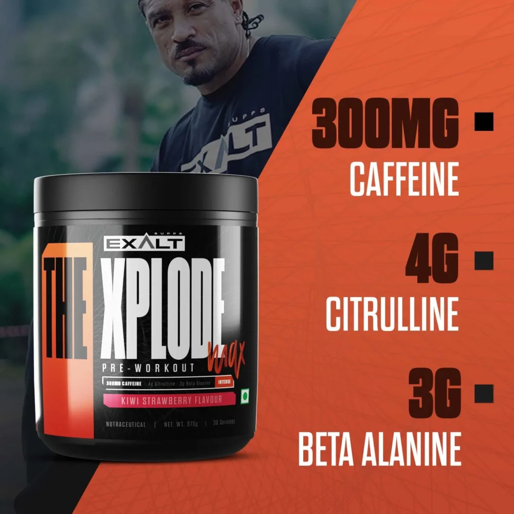 how many grams caffeine, citrulline and beta alanine in the xplode-exaltsupps