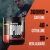 how many grams caffeine, citrulline and beta alanine in the xplode-exaltsupps