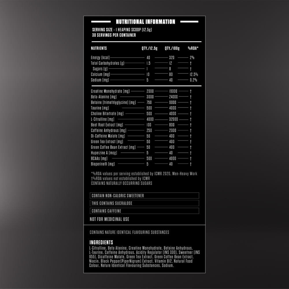 Nutritional information and the right direction for use of The Xplode