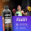 a women pulling up weight and showcasing benefits of The Carni burn-A liquid fat burner by Exaltsupps